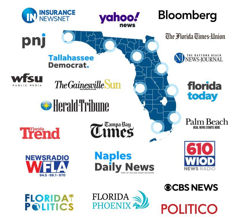 Florida news coverage map